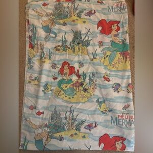 Vintage Disney’s The Little Mermaid‎ 66x92 Flat Bed Sheet